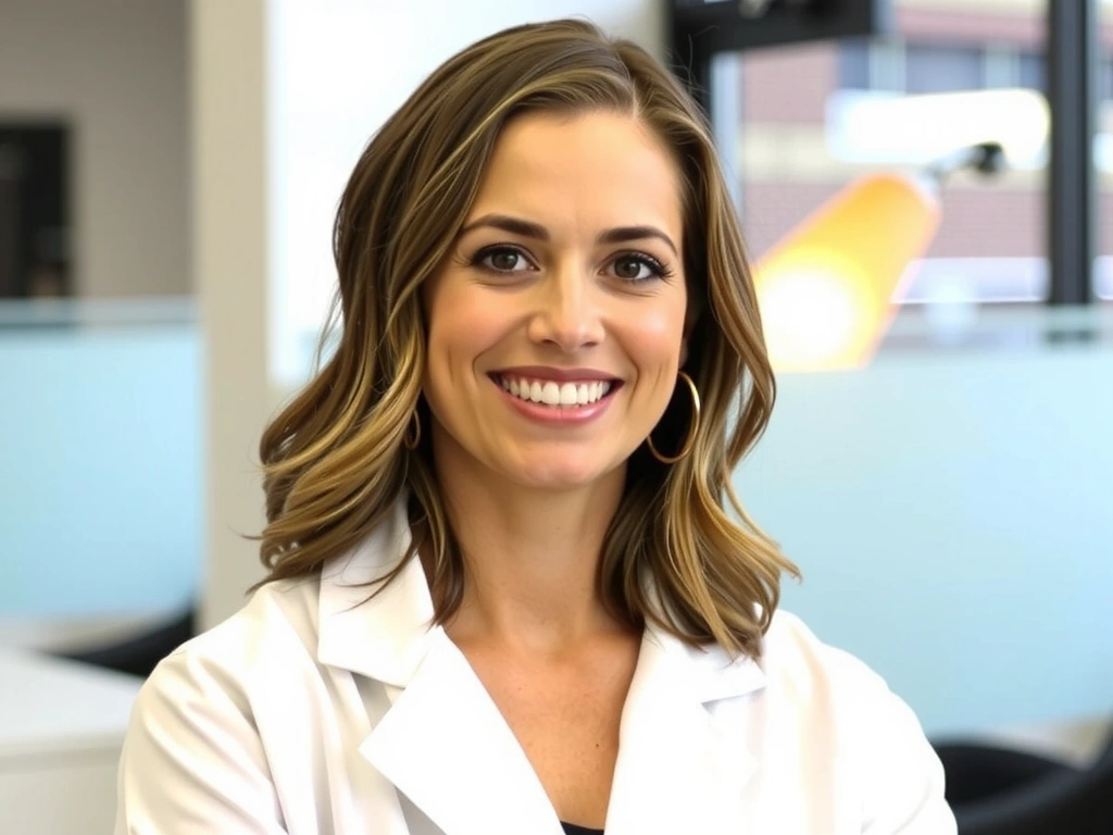 Professional portrait of a smiling woman with a warm, approachable expression, representing a founder or lead scientist.